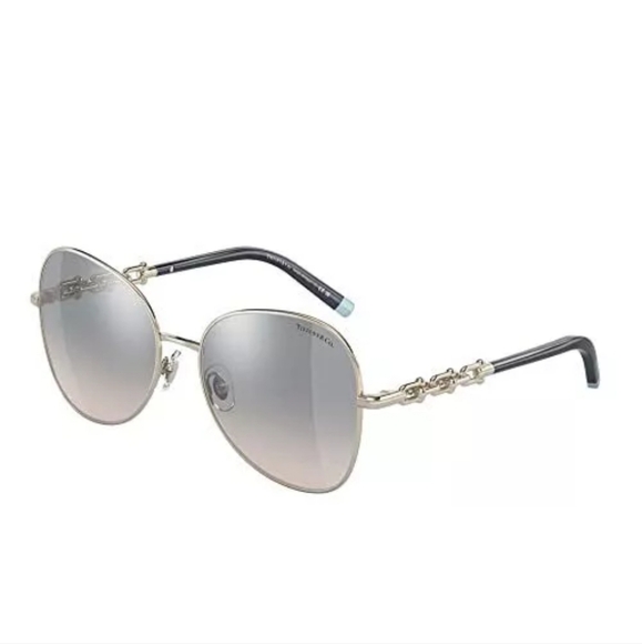 Tiffany & Company TF3086 Pilot Aviator Sunglasses Hardware Link Luxury #128 - Picture 2 of 14